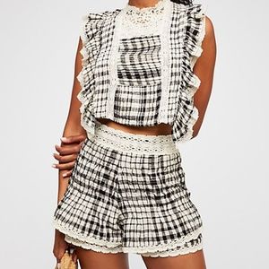 Free People NWT Tessa Short Set sz 2